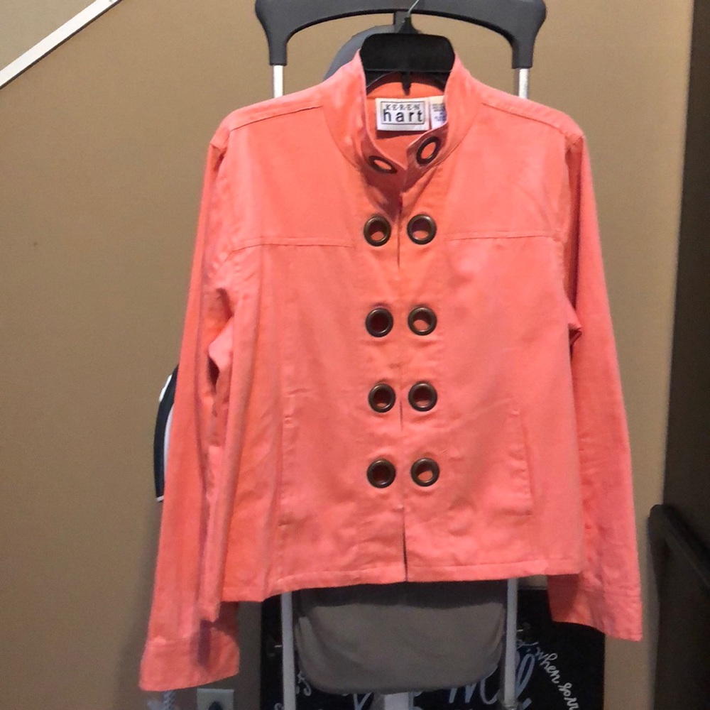 Keren Hart long sleeve peach jacket